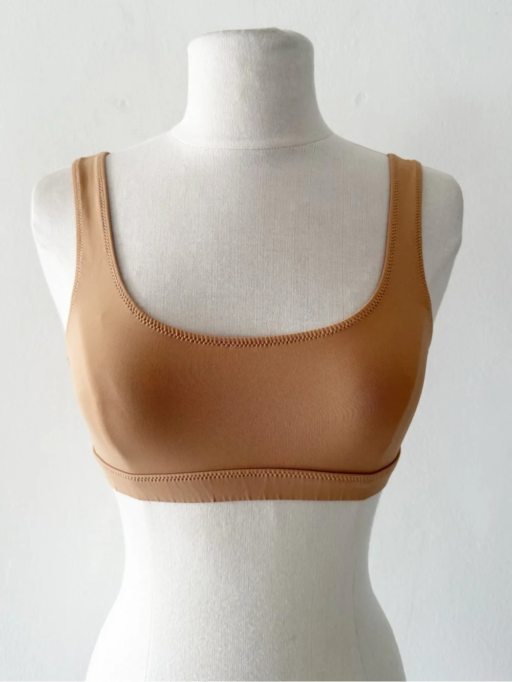 SKIMS Recycle Swim Tank Bikini Top Natural Tan Color Size Small (S)